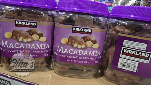 Kirkland Signature KS Chocolate Caramel Macadamia Clusters 32 OZ