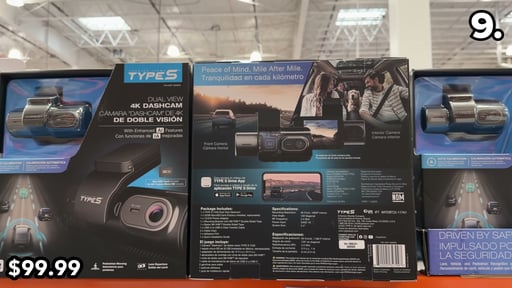 Type S T402 Dual 4K and 1080P Dash Cam with AI