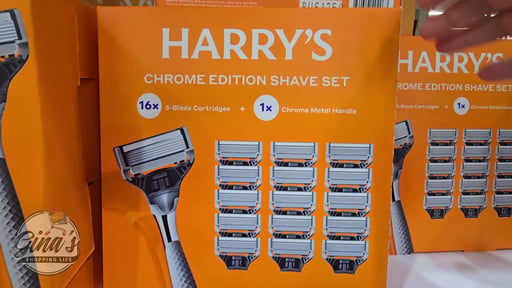 Harry's Chrome Edition Razor 1 Handle, 16 Cartridges