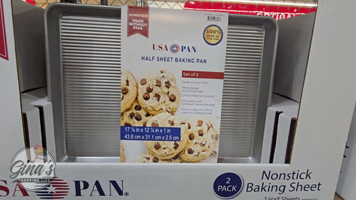 USA Pan Half Sheet Baking Pan, 2-Pack