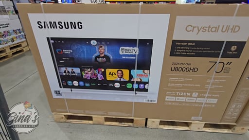 Samsung 70" Class U8000H Series Crystal UHD 4K Smart TV (2026)