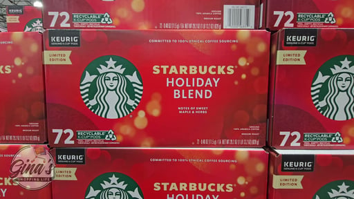 Starbucks Holiday Blend Medium Roast 72 CT K-Cup Pods