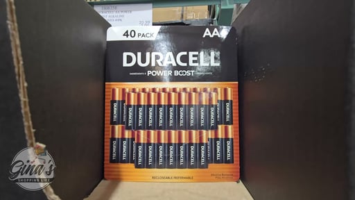 Duracell Power Boost Alkaline Batteries AA 40pk