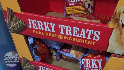 Jerky Treats Beef Flavor Dog Snacks 60 oz (3.75 lbs)