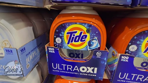 Tide Ultra OXI PODS Laundry Detergent, 100 Count (5.62 lbs)