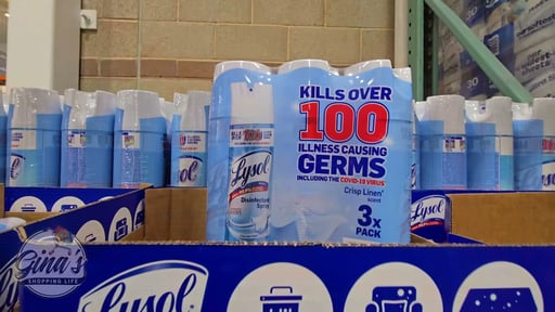 Lysol Disinfecting Spray, Crisp Linen, 3/19 Ounce Cans