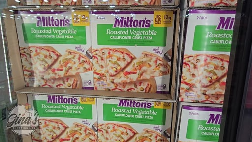 Milton's Cauliflower Roasted Veggie Pizza 2 Count 35.6 Ounces