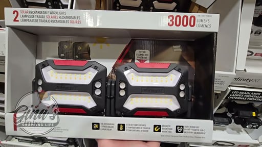 Infinity X1 Solar 3000L Lights Worklights 2 Pack