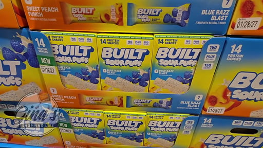 BUILT Sour Puff Variety Pack, 14 Count / 1.45 oz