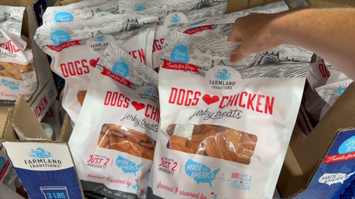 Farmland Traditions Dogs Love Chicken Jerky Dog Treats, 48 oz