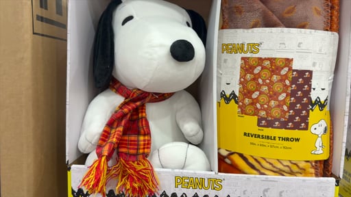 Peanuts Snoopy Plush Hugger & Reversible Throw Set