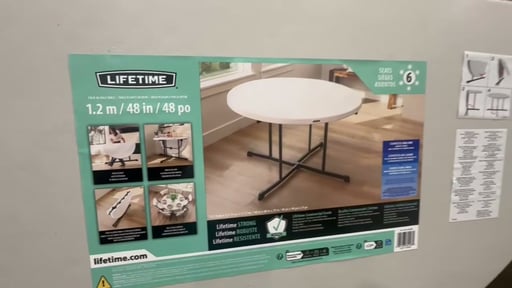 Lifetime Products 48" Round Folding Table