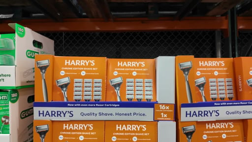 Harry's Chrome Edition Razor 1 Handle, 16 Cartridges