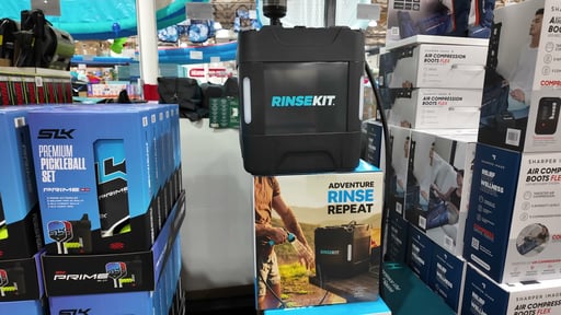 RinseKit PRO 2.0 Portable Shower, 4 Gallons, Black