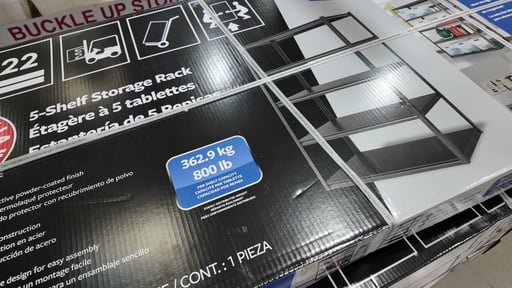 Gorilla Rack 5-Shelf Storage Rack Z-Beam