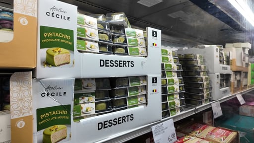 Atelier Cécile Pistachio Chocolate Mousse Desserts, 6 ct