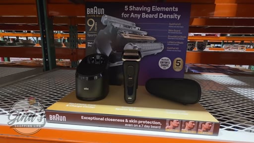 Braun Series 9 Sport+ Electric Shaver with Clean & Charge Station and PowerCase