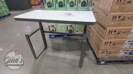 Tresanti Aurora 47" Adjustable Height Desk with LED