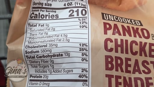 Tyson Panko Breaded Chicken Tenders 5 lbs