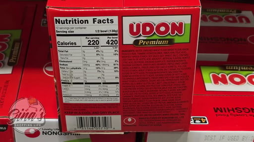 Nongshim Udon Premium Noodle Bowls 6-count
