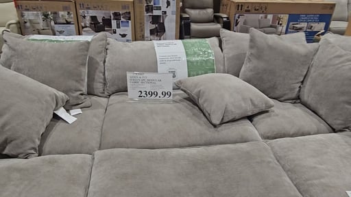 Aiden & Ivy Seren 6pc Modular Fabric Sectional