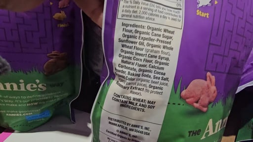 Organic Annie's Bunny Grahams, 25 Ounces