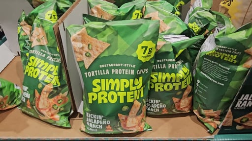 Simply Protein Tortilla Protein Chips Kickin' Jalapeno Ranch