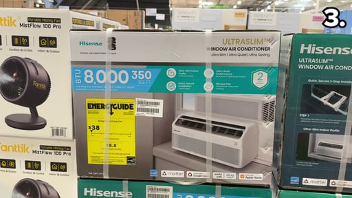 Hisense 8,000 BTU UltraSlim Smart Inverter Window Air Conditioner