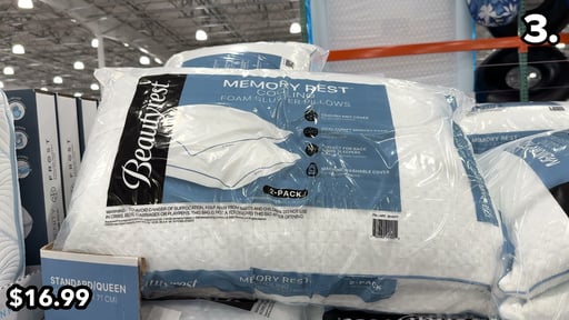 Beautyrest Cooling Cluster Foam Pillow, Standard/Queen Size, 2-Pack