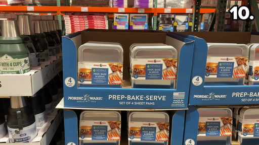 Nordic Ware Naturals Aluminum 1/6 Sheet Pan, 4-Pack