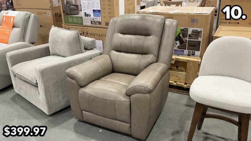 Mason Leather Power Glider Recliner with Power Headrest