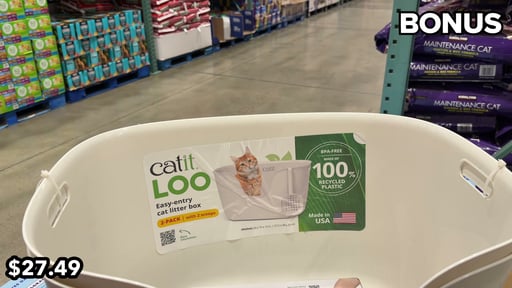 Catit LOO Easy-Entry Cat Litter Box, 2-Pack with 2 Scoops