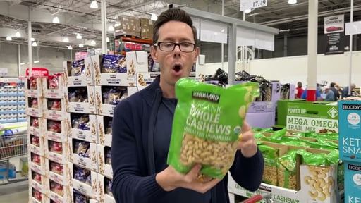 Kirkland Signature Organic Unsalted Cashews 40 oz