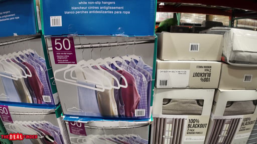 50-Pack Flocked Hangers, White