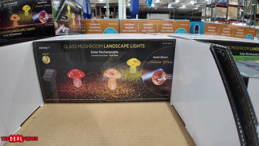 Infinity X1 Solar Glass Mushroom Lights 3-Pack