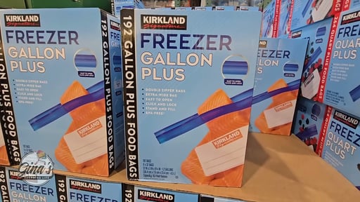 Kirkland Signature Freezer Gallon Plus Bags