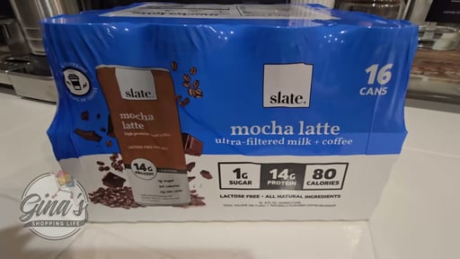 Slate High Protein Mocha Latte Iced Coffee 16pk
