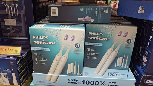Philips Sonicare Advanced Clean Rechargeable Electric Toothbrush, 2-Pack
