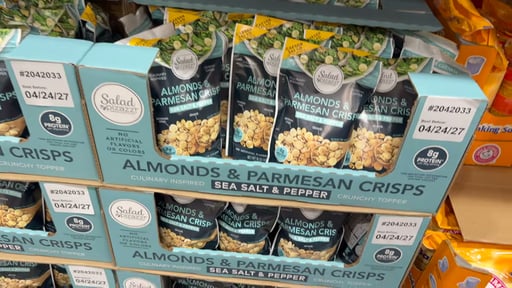 Salad Pizazz Almonds & Parmesan Crisps