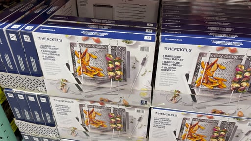 Henckels Kabob and Grill Basket Set, 10-Piece