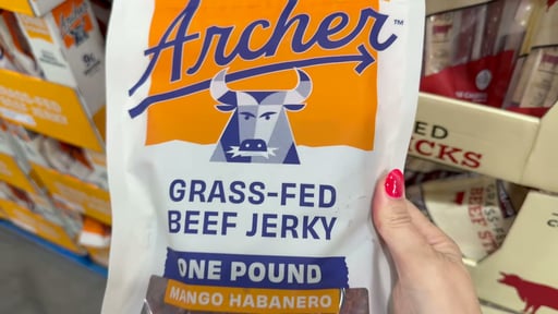 Archer Grass-Fed Beef Jerky Mango Habanero