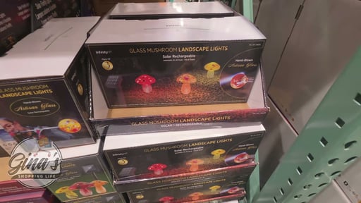 Infinity X1 Solar Glass Mushroom Lights 3-Pack