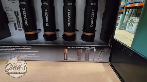 Duracell 1,500 Lumen Flashlight 4-Pack Hybrid Power