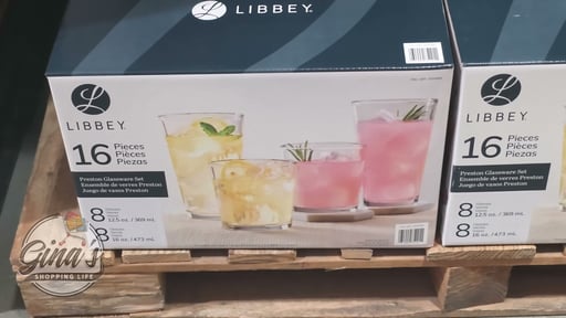 Libbey Preston Flare 16-Piece Tumbler and Rocks Glass Set