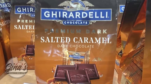 Ghirardelli Premium Dark Salted Caramel Dark Chocolate Squares 15 oz