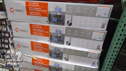 Trinity NSF 6-Tier Shelf 48"W x 18"D x 72"H