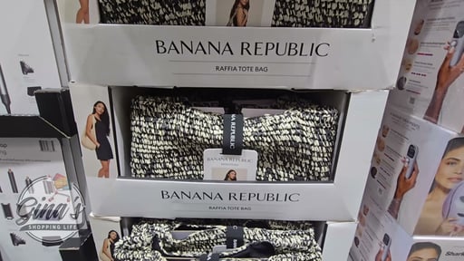 Banana Republic Raffia Tote Bag