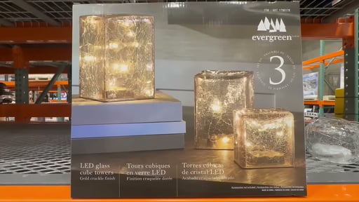 EVERGREEN LED CUBES/SPHERES 3-PACK