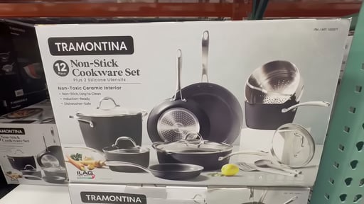 Tramontina Ceramic Non-Stick Cookware Set 12-Piece