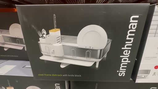 Simplehuman Dishrack with Knife Block